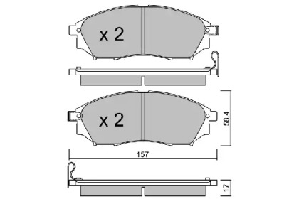 Запчасти для ТО AISIN для NISSAN NP300 NAVARA (D40) 2.5 dCi